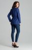 Wiązany żakiet damski szafirowy L061 tył
